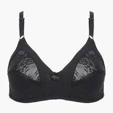 Hozery Soft Cotton  Half Net Bra