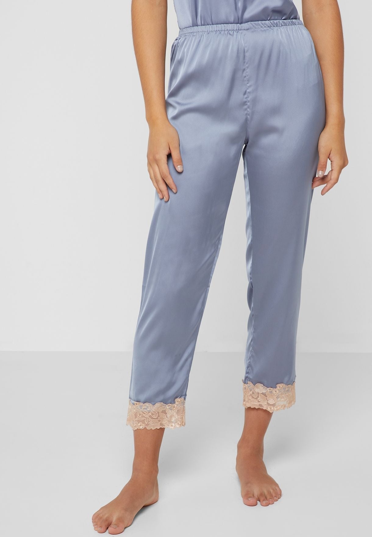 5PCS Silk Pajama Set